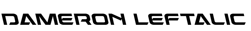 Dameron Leftalic Font Image