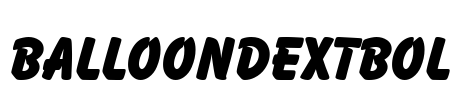 BalloonDExtBol Font Image