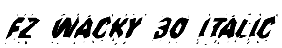 FZ WACKY 30 ITALIC