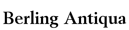 Berling Antiqua Font Image