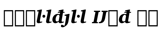 Charter Ext BT Font Image