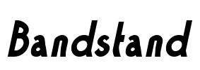 Bandstand Font Image