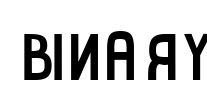 Binary Font Image