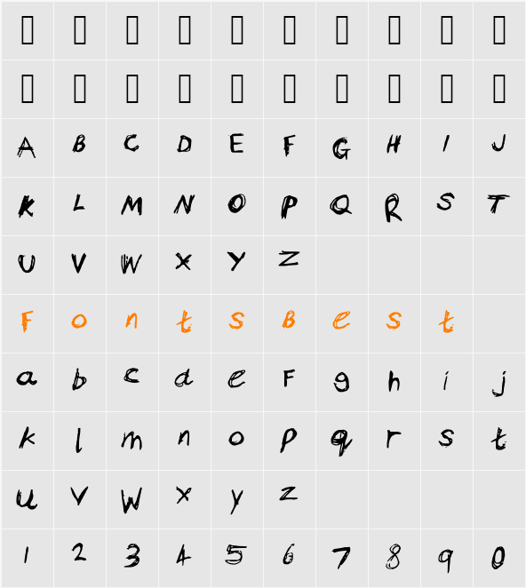BamsAnger Character Map