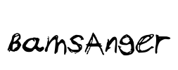 BamsAnger Font Image