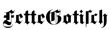 FetteGotisch Font Image