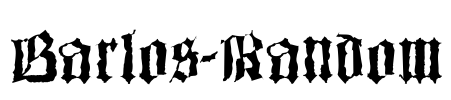 Barlos-Random Font Image
