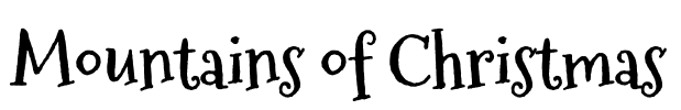 Mountains of Christmas Font Image