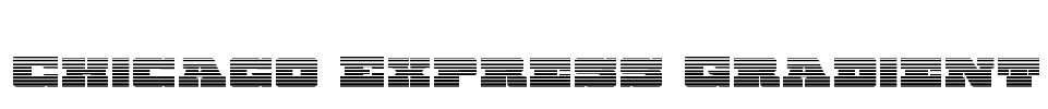 Chicago Express Gradient Font Image