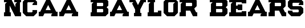 NCAA Baylor Bears Font Image