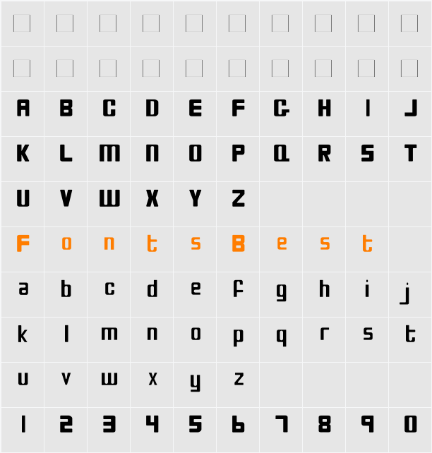 Bio-disc Thin Character Map
