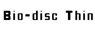 Bio-disc Thin Font Image