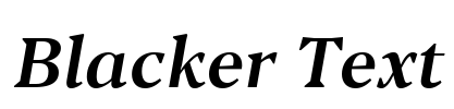 Blacker Text