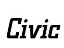 Civic Font Image