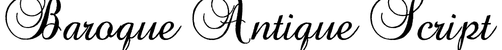 Baroque Antique Script Font Image