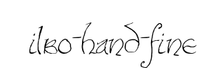 Bilbo-hand-fine Font Image
