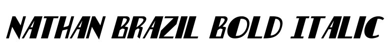 Nathan Brazil Bold Italic