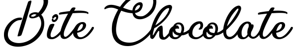 Bite Chocolate Font Image