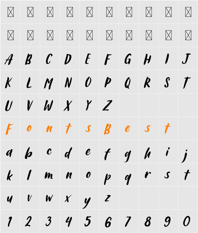 Ahmad Sutomi Character Map