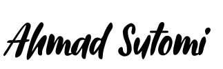 Ahmad Sutomi Font Image