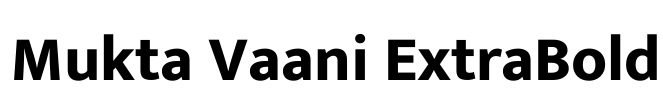 Mukta Vaani ExtraBold