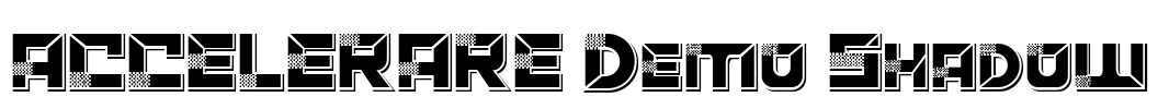 ACCELERARE Demo Shadow Font Image
