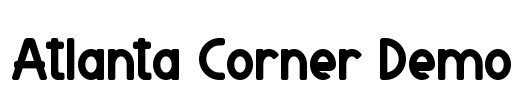 Atlanta Corner Demo Font Image