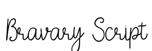 Bravary Script Font Image