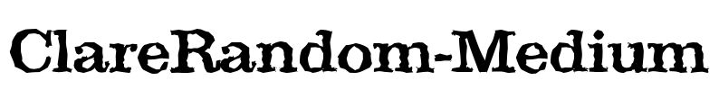 ClareRandom-Medium Font Image
