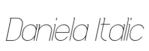 Daniela Italic Font Image