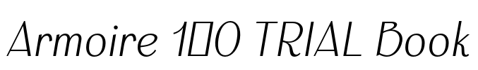 Armoire 1.0 TRIAL Book Font Image