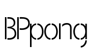 BPpong Font Image