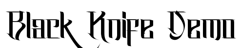 Black Knife Demo Font Image