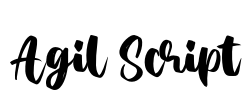 Agil Script Font Image