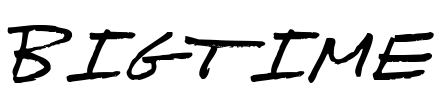 Bigtime Font Image