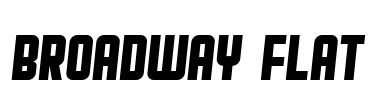 Broadway Flat Font Image