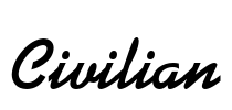 Civilian Font Image