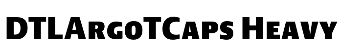 DTLArgoTCaps Heavy Font Image