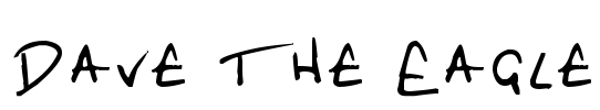 Dave the Eagle Font Image
