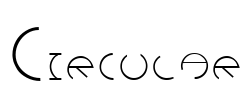 Circular Font Image