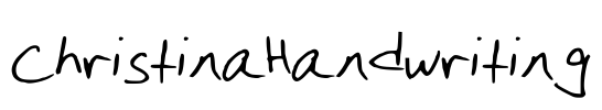 ChristinaHandwriting