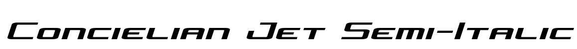 Concielian Jet Semi-Italic