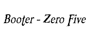 Booter - Zero Five