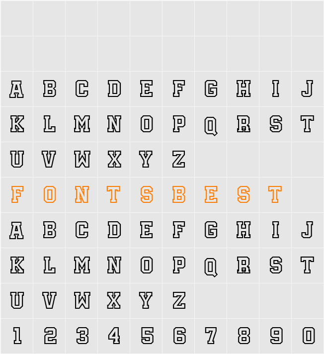 Academy Character Map