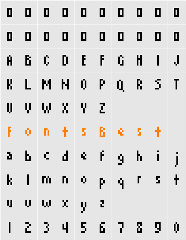 David Device Character Map