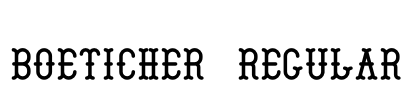 Boeticher Regular