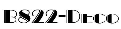 B822-Deco Font Image