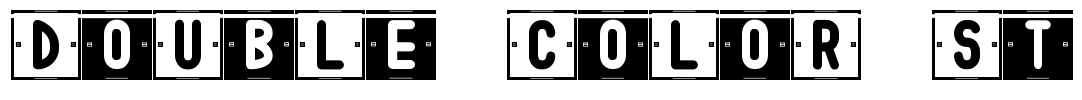 DoUbLe CoLoR St Font Image