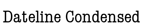 Dateline Condensed Font Image