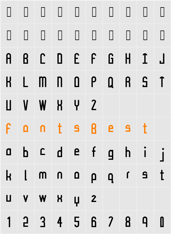 Mysterious 101 Character Map
